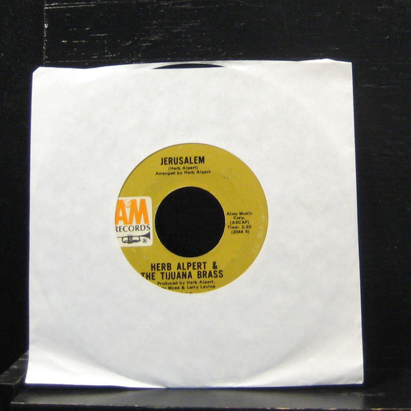 Herb Alpert & The Tijuana Brass - Jerusalem 7" VG+ 1225 Vinyl 45 A&M Records - Shuga Records