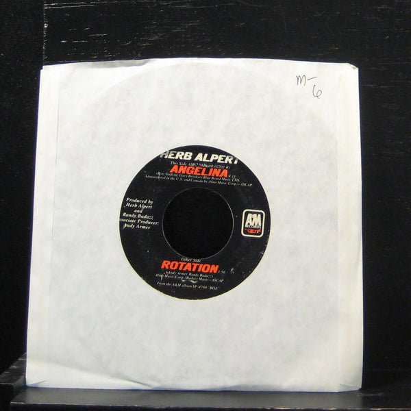 Herb Alpert - Rotation / Angelina 7" Mint- AM-2202 Vinyl 45 A&M 1979 - Shuga Records