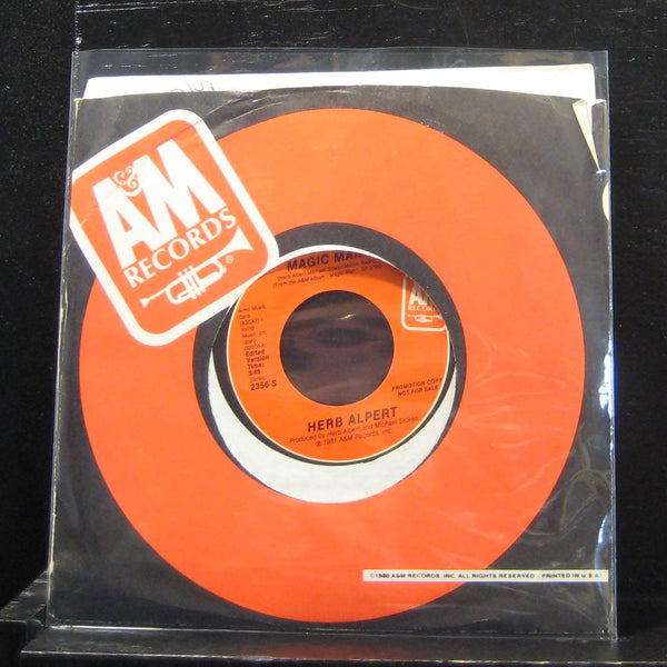 Herb Alpert - Magic Man 7" VG+ 2356-S Vinyl 45 A&M 1981 Promo - Shuga Records