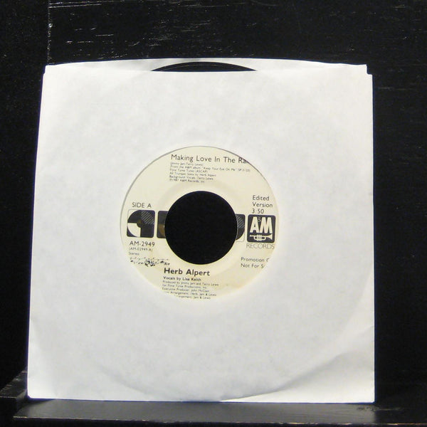 Herb Alpert - Making Love In The Rain 7" Mint- AM-2949 Vinyl 45 Promo - Shuga Records