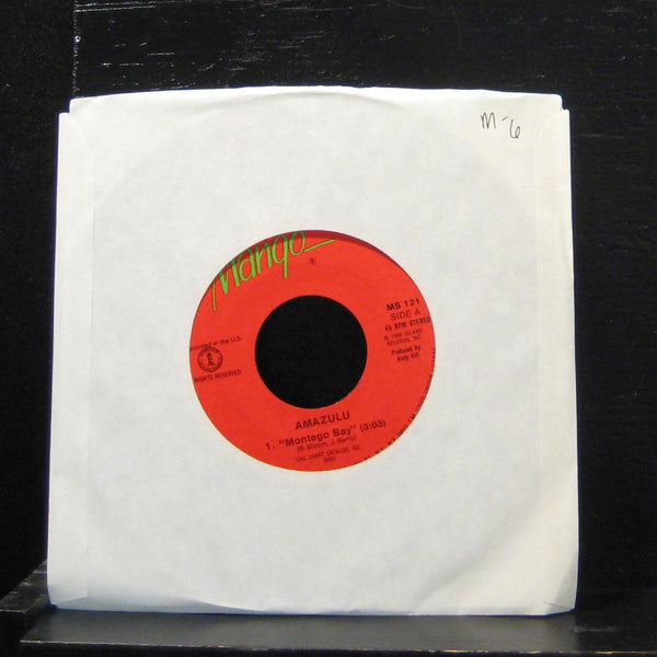 Amazulu - Montego Bay / Only Love 7" Mint- MS 121 Vinyl 45 Mango 1986 - Shuga Records