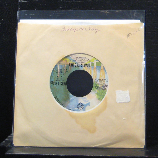 America - Today's The Day / Hideway Part II 7" VG+ WBS 8212 Vinyl 45 - Shuga Records