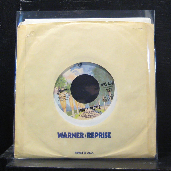 America - Lonely People / Mad Dog 7" VG+ WBS 8048 Vinyl 45 Warner Bros - Shuga Records