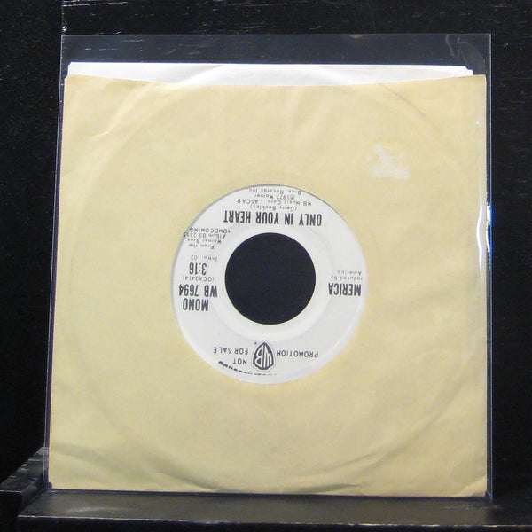 America - Only In Your Heart Mono / Stereo 7" VG+ WB 7694 Vinyl 45 Promo - Shuga Records