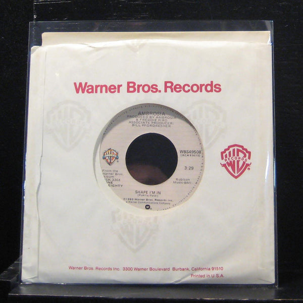 Ambrosia - You're The Only Woman (You &I) 7" VG+ WBS48508 Vinyl 45 - Shuga Records