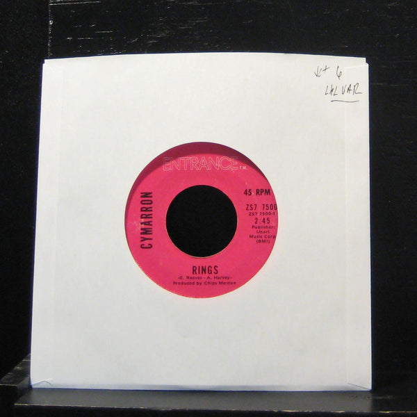 Cymarron - Rings / Like Children 7" VG+ ZS7 7500 Vinyl 45 Label Variant - Shuga Records