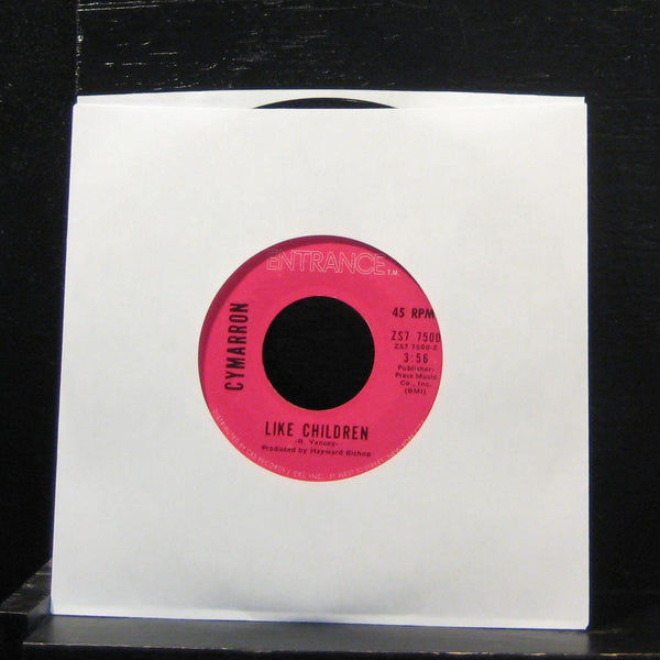 Cymarron - Rings / Like Children 7" VG+ ZS7 7500 Vinyl 45 Label Variant - Shuga Records