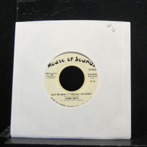 Sammi Smith - Help Me Make It Through The Night 7" VG+ 615-0015 Vinyl 45 - Shuga Records