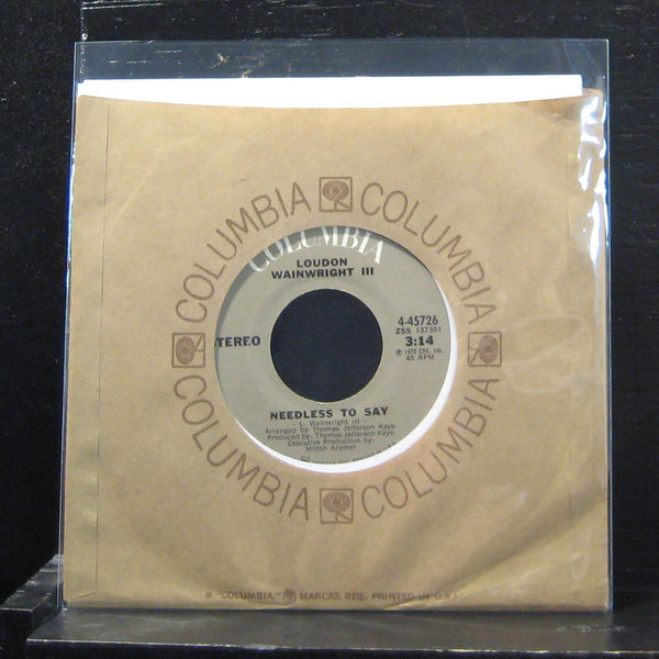 Loudon Wainwright III - Dead Skunk 7" VG+ 4-45726 Vinyl 45 Grey Label - Shuga Records