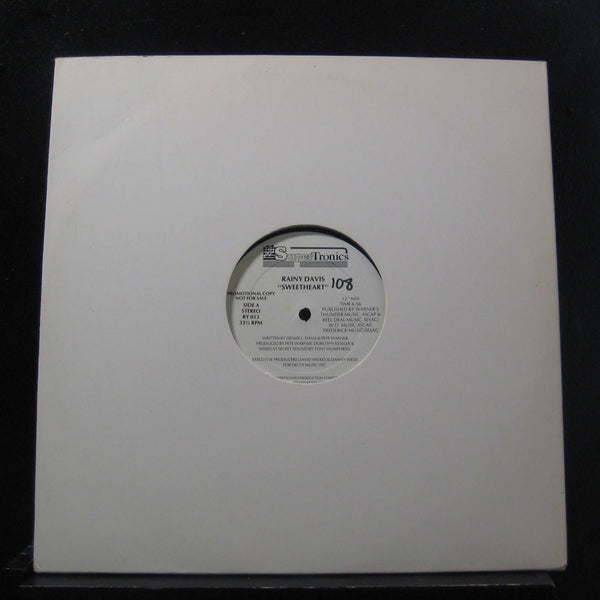 Rainy Davis - Sweetheart 12" Mint- RY 013 White Promo 1986 USA Vinyl Record - Shuga Records