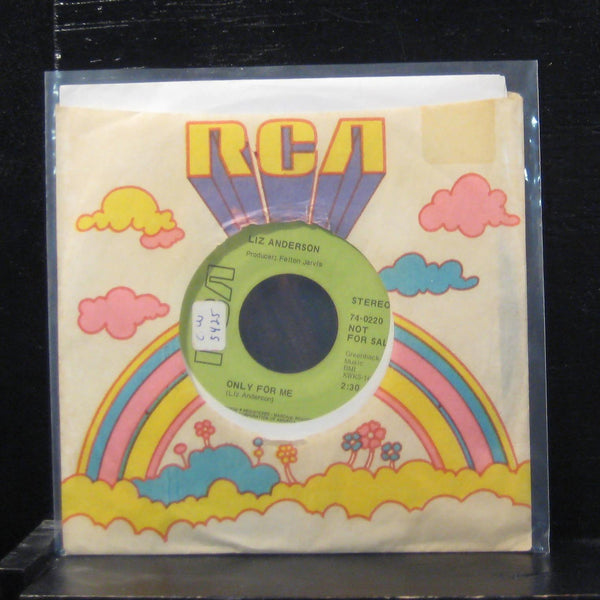 Liz Anderson - If The Creek Don't Rise / Only For Me 7" VG+ 74-0220 Promo 45 - Shuga Records