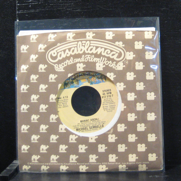 Michael Sembello - Maniac 7" VG+ 812 516-7 Casablanca 1983 USA Vinyl 45 - Shuga Records