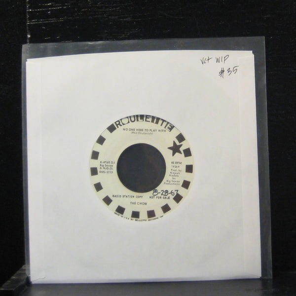 The Choir - No One Here To Play With / Don't You Feel A Little 7" VG+ R-4760 DJ - Shuga Records