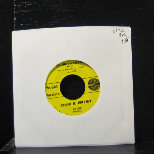 Chad Jeremy - September In The Rain / Only For The Young 7" VG+ WA 1060 Alt Lbl - Shuga Records