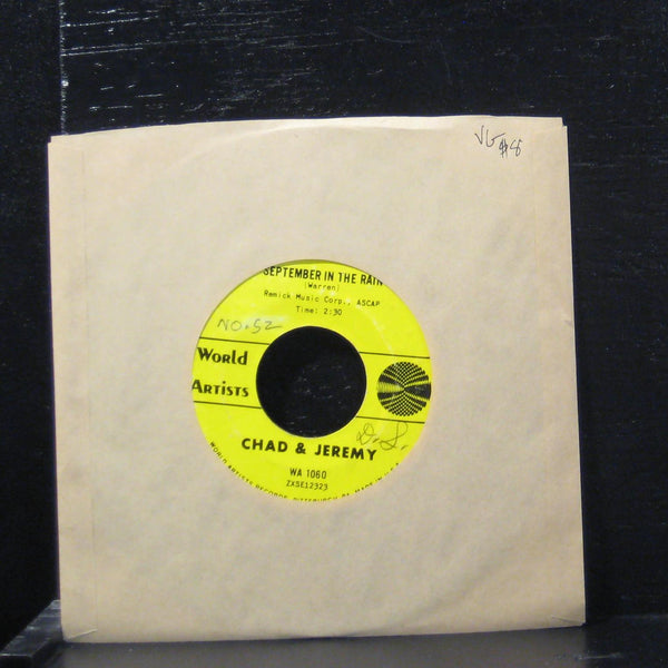 Chad Jeremy - September In The Rain / Only For The Young 7" VG WA 1060 Vinyl 45 - Shuga Records