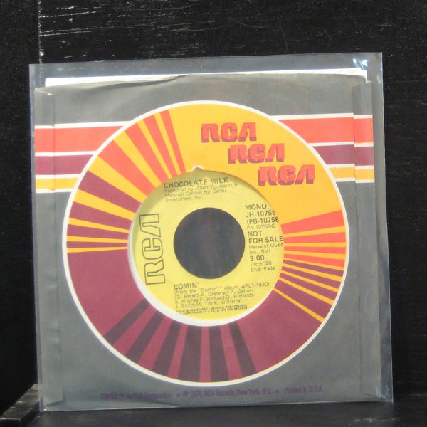 Chocolate Milk - Comin' 7" Mint- PB-10758 White Promo 1976 USA Vinyl 45 - Shuga Records
