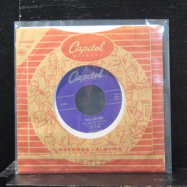 Les Paul And Mary Ford -Vaya Con Dios / Johnny 7" Mint- F2486 Capitol 1953 Vinyl - Shuga Records