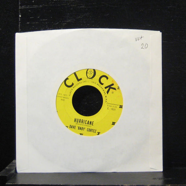Dave Baby Cortez - The Shift / Hurricane 7" VG+ C 1032 Clock 1961 USA Vinyl 45 - Shuga Records