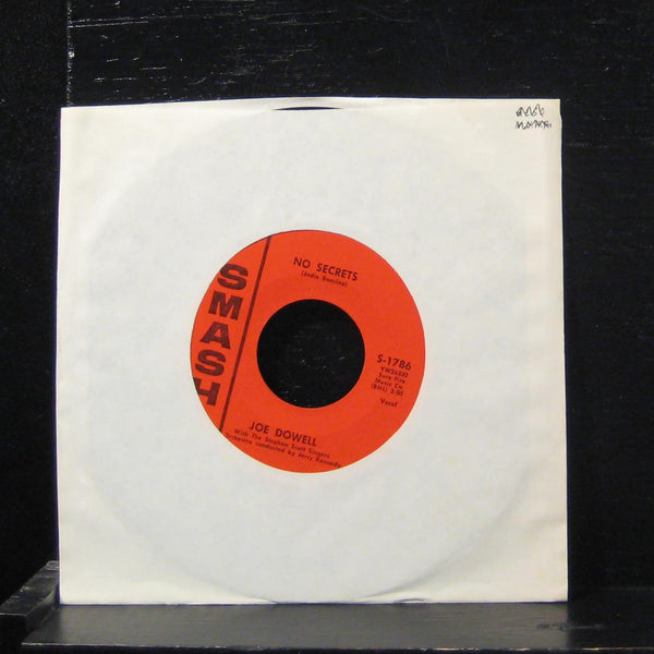 Joe Dowell - Poor Little Cupid / No Secrets 7" VG+ S-1786 Smash 1963 Vinyl 45 - Shuga Records