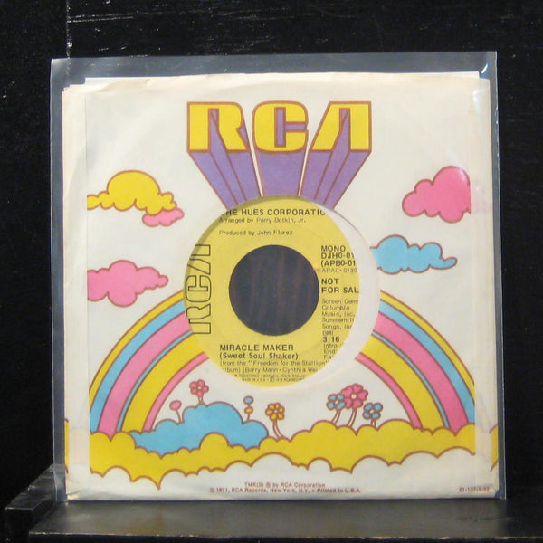 The Hues Corporation - Miracle Maker 7" Mint- DJH0-0139 White Promo Vinyl 45 - Shuga Records