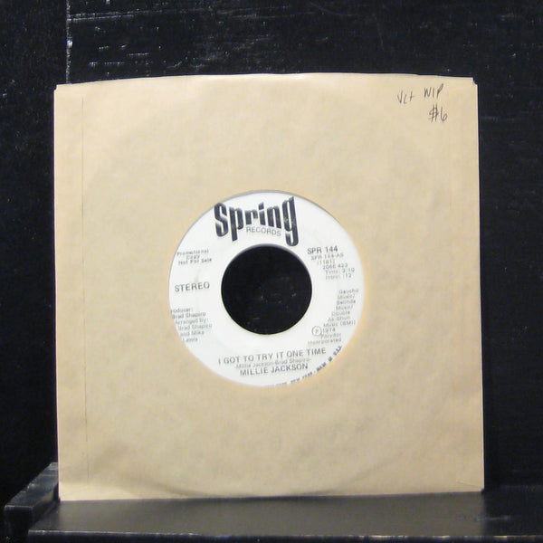 Millie Jackson - I Got To Try It One Time 7" VG+ SPR 144 White Promo Vinyl 45 - Shuga Records