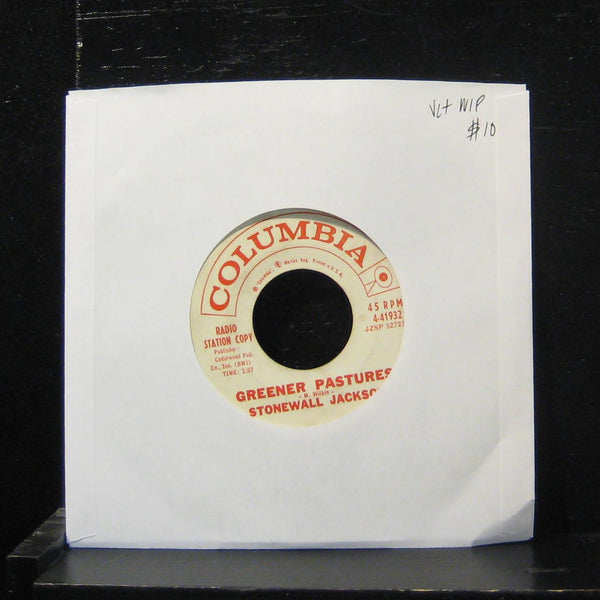 Stonewall Jackson - Greener Pastures / Wedding Bells 7" VG+ 4-41932 White Promo - Shuga Records