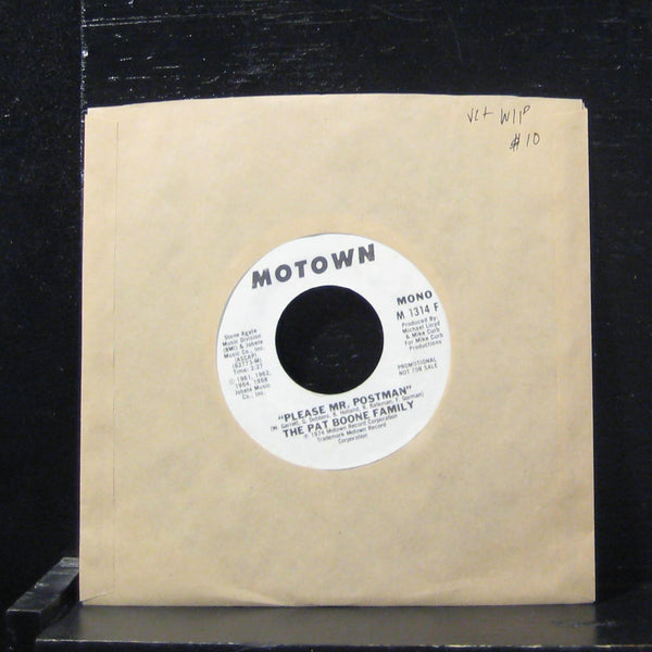 The Pat Boone Family - Please Mr. Postman 7" VG+ M 1314 F White Promo Vinyl 45 - Shuga Records