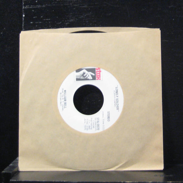 William Bell - Lonely Soldier 7" VG+ STA-0070 White Promo 1970 USA Vinyl 45 - Shuga Records