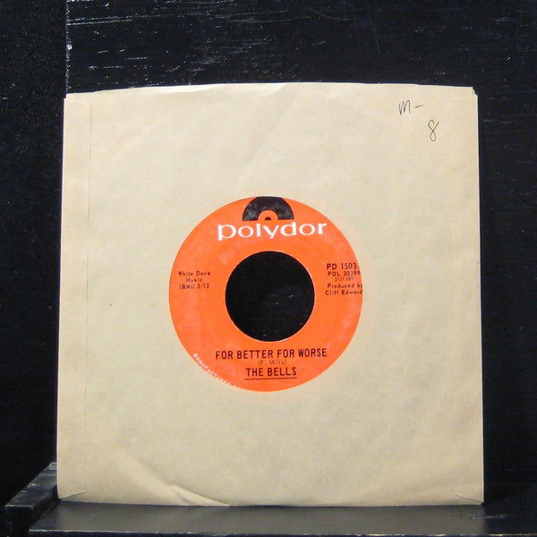 The Bells - For Better For Worse / To Know You Is To Love You 7" Mint- PD 15031 - Shuga Records