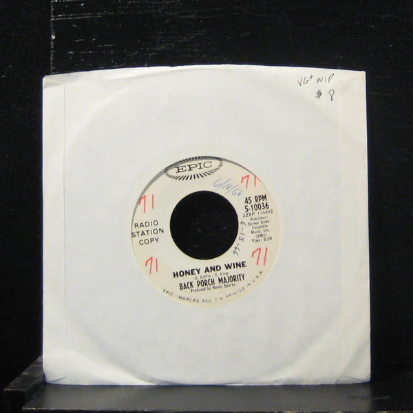 The Back Porch Majority - Brother John / Honey And Wine 7" VG+ 5-10036 Promo - Shuga Records