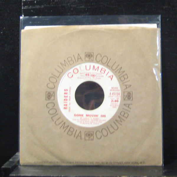 Raiders - Gone Movin' On 7" VG+ 4-45150 White Promo 1970 USA Vinyl 45 - Shuga Records