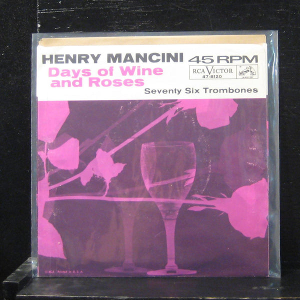 Henry Mancini - Days Of Wine And Roses / Seventy Six Trombones 7" VG+ 47-8120 - Shuga Records