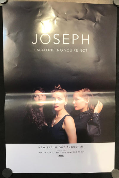 Joseph - I'm Alone, No You're Not 11" x 17" VG Promo Poster Two Sided - Shuga Records