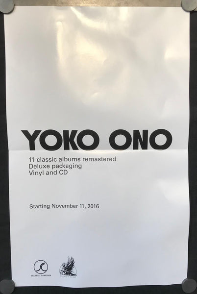 Yoko Ono - 11 Albums Remastered 11" x 17" VG+ Promo Poster 2016 - Shuga Records