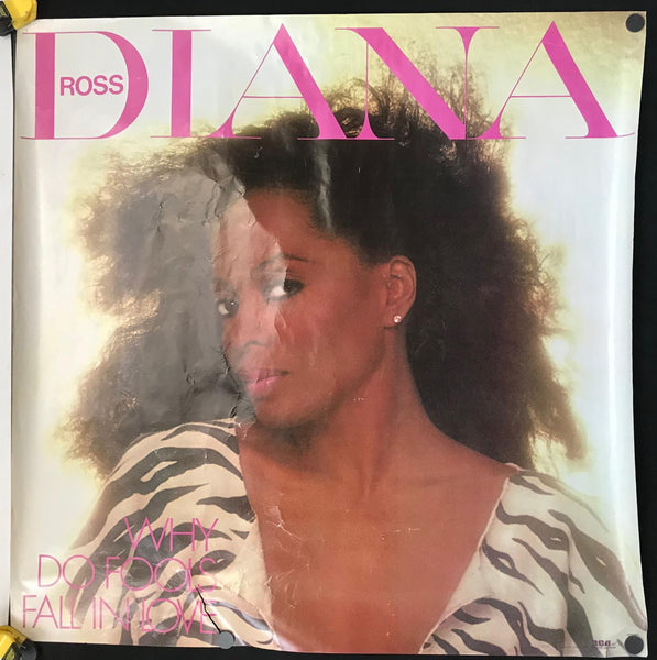 Diana Ross - Why Do Fools Fall In Love 35.875" x 35.875" 1981 Promo Poster - Shuga Records