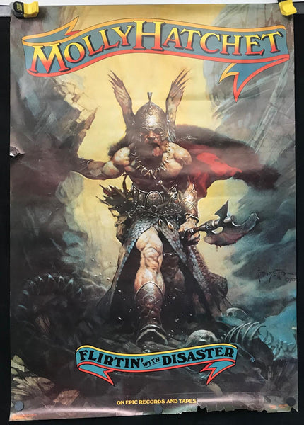 Molly Hatchet - Flirtin With Disaster 33" x 47" VG- 1979 Promo Poster - Shuga Records
