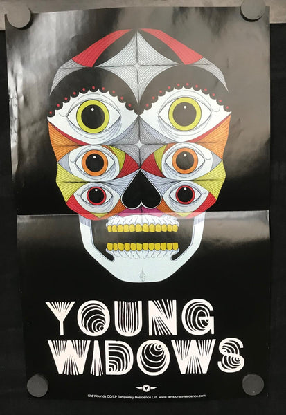 Young Widows - Old Wounds 11" x 17" VG+ Poster Two Sided - Shuga Records