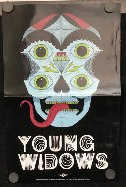 Young Widows - Old Wounds 11" x 17" VG+ Poster Two Sided - Shuga Records