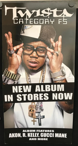 Twista - Category F5 12" x 24" VG+ 2009 Promo Poster - Shuga Records