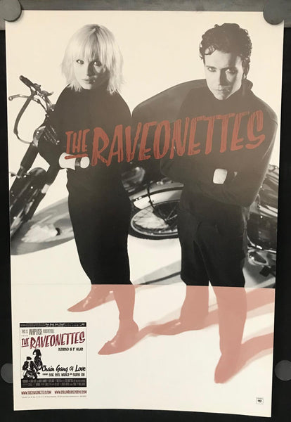 The Raveonettes  Chain Gang Of Love 12" x 18" VG+ Poster 2003 Promo - Shuga Records