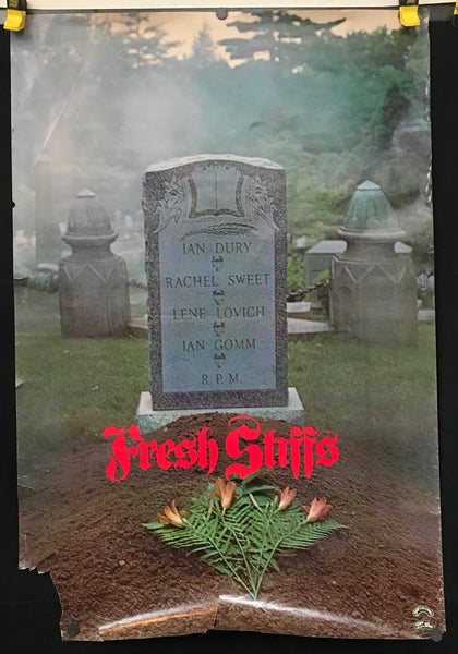 Stiff Records - Fresh Stiffs 35.25" x 52" Poster Ian Dury Lene Lovich1979 - Shuga Records