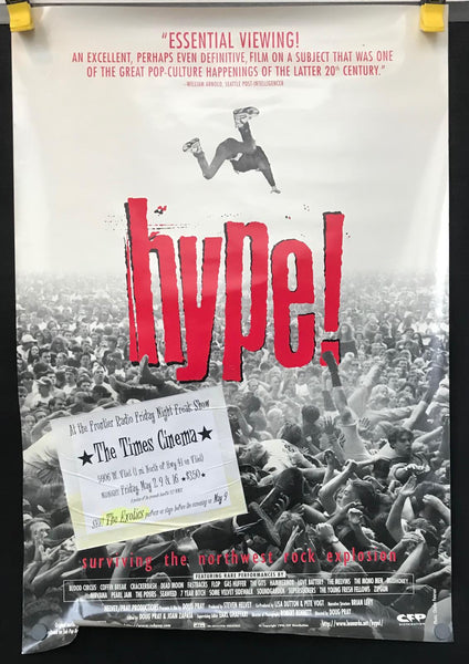 Hype! 27.25" x 38.5" VG- Movie / Concert Poster - Shuga Records