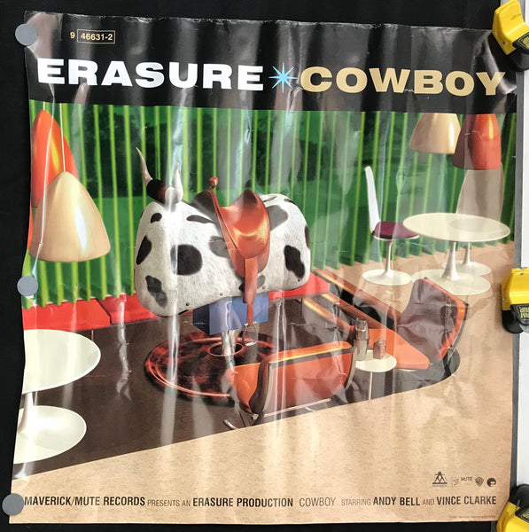 Erasure - Cowboy 23.75" x 23.75 Promo 1997 Poster - Shuga Records