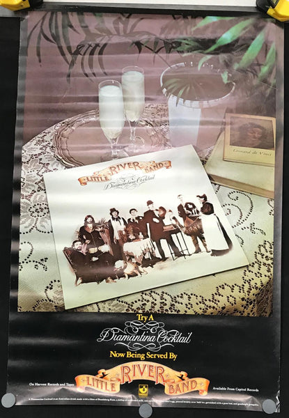 Little River Band - Diamantina Cocktail 20" x 30" VG 1977 Promo Poster - Shuga Records