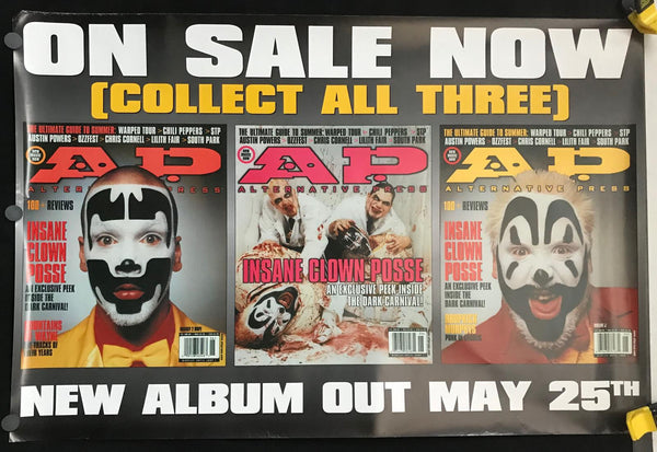 Insane Clown Posse AP Magazine 26" x 39" VG Promo Poster 1999 - Shuga Records