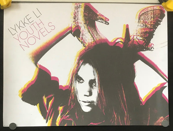 Lykke Li Youth Novels 24" x 18" VG+ Poster Hand Numbered 85/500 - Shuga Records