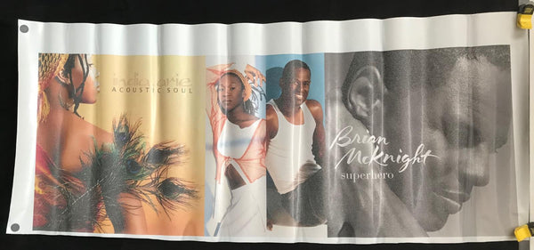 India Arie / Brian McKnight - Acoustic Soul / Superhero 27.25" x 62" VG Poster - Shuga Records
