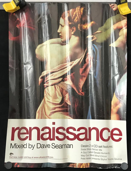 Dave Seaman x Renaissance 17.25" x 24" 2000 Promo Poster - Shuga Records