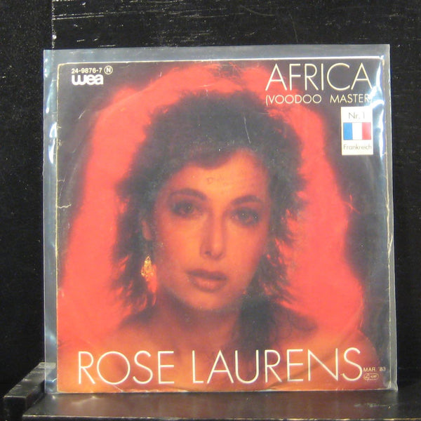Rose Laurens - Africa (Voodoo Master) 7" VG+ 24-9876 Germany 1983 Vinyl 45 - Shuga Records