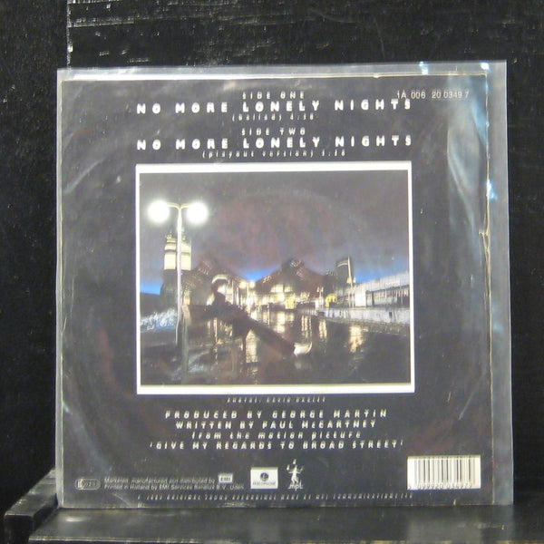 Paul McCartney - No More Lonely Nights 7" VG+ 1A 006 20 0349 7 Europe Vinyl 45 - Shuga Records